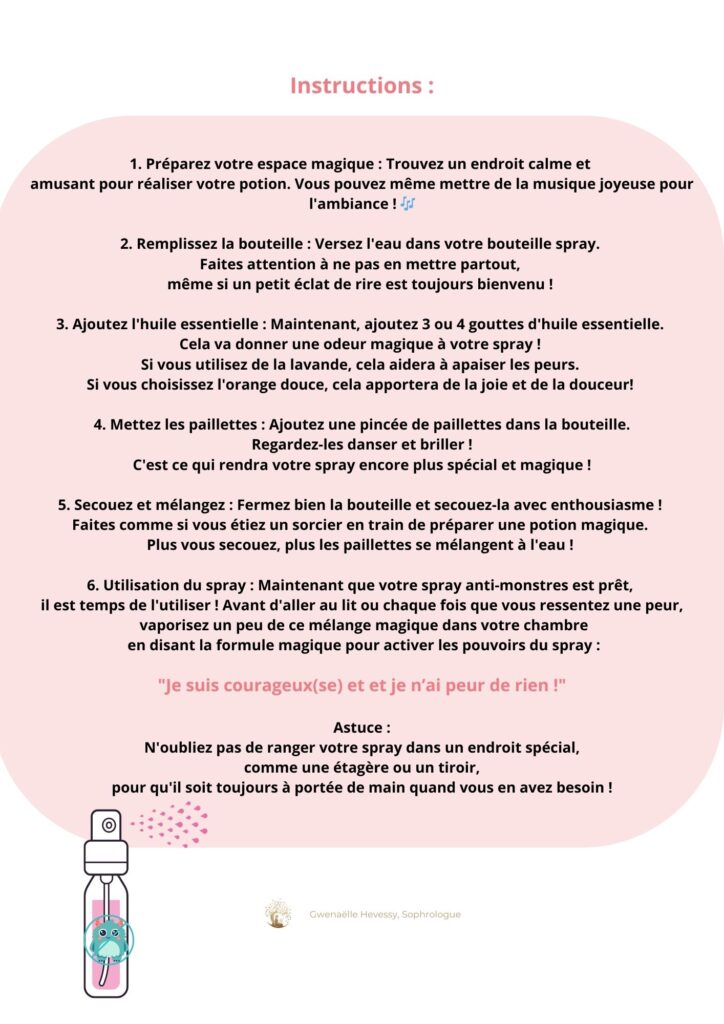 Routine Sommeil Enfant : Spray Anti-Monstres à Épinal